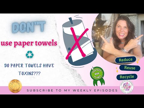 ♻️ Don't use paper towels ♻️ | Use Sustainable Bamboo Paper Towels (Do Paper Towels Have Toxins?)