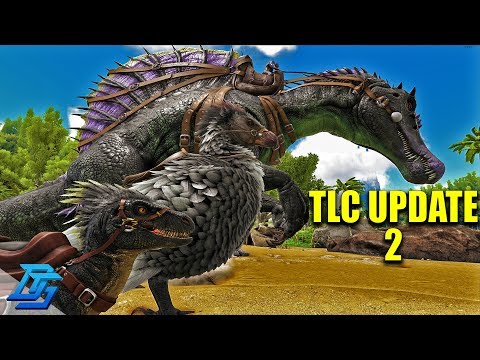 6 HUGE DINO SUBS, SPINO, RAPTOR, ARGENT, PARASAUR, TRIKE, SARCO -Ark Survival Evolved- TLC UPDATE 2