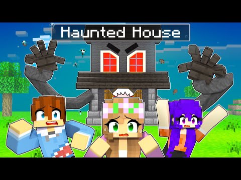 Little Kelly - Minecraft - 24 HOURS OVERNIGHT in a HAUNTED HOUSE in Minecraft