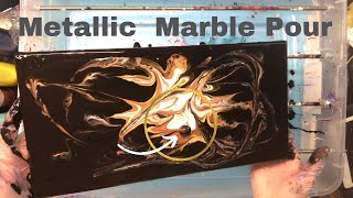Metallic Glow-in-the-Dark Marble Pour! -Pour Painting- Fluid Art