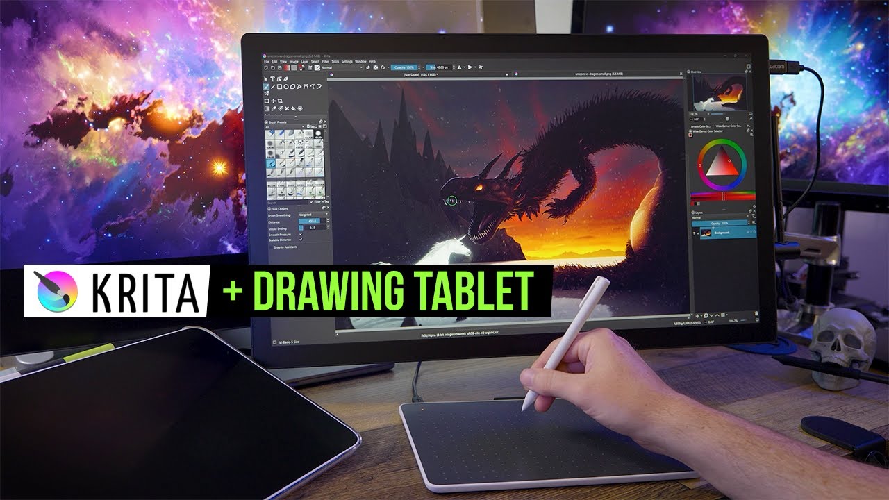 How to Use Krita with a Drawing Tablet [Tutorial for Beginners]
