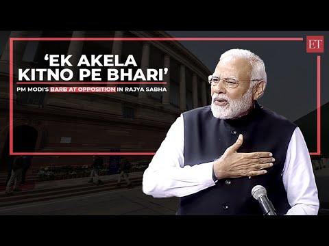 'Ek akela kitno pe bhari': PM Modi's barb at Opposition in Rajya Sabha