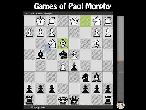 Hammond, George - Morphy, Paul || New York 1857 @chessbuddies 🔴 #PaulMorphy