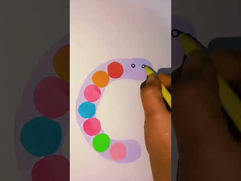 Letter C Craft | Art and Craft | Caterpillar | Kindergarten #art #kindergarten #drawing #craft