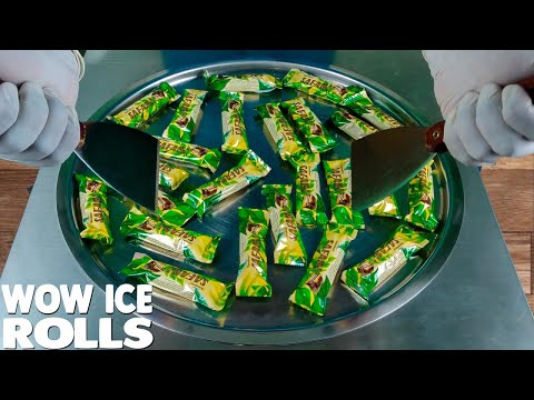 Tasty Ice Cream Rolls With Gandour SAFARI Chocolate | ASMR | Satisfying