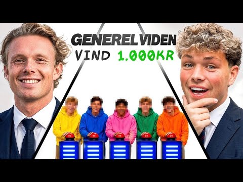 10 Personer VS Generel Viden Quiz Om 1.000KR