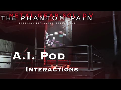 Metal Gear Solid V The Phantom Pain - The Boss A.I. Pod Easter Egg Interactions