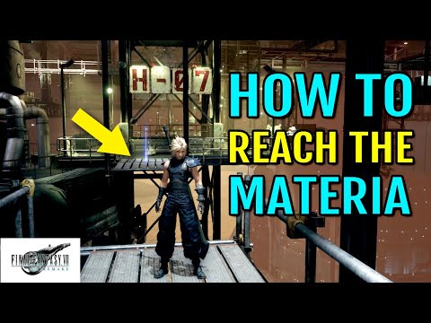 How to Reach the Blue Materia in Sector 4 Plate Interior on H07 Platform | FF7 Remake (Chapter 6)