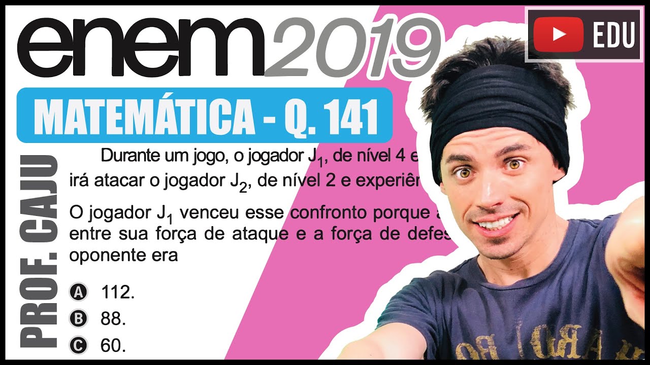 [ENEM 2019] 141 ??RAZÃO PROPORÇÃO Em um jogo on-line, cada jogador procura subir de ni?vel e aumentar