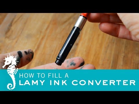 How To Fill a Lamy Converter | The Paper Seahorse