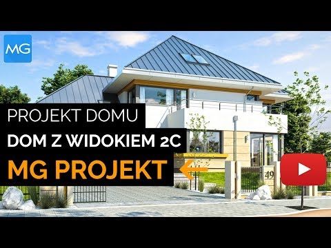 Projekt domu Dom z widokiem 2 C MG Projekt - 245.25m2 - koszt budowy 390 tys. zł