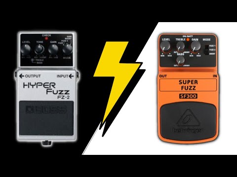 BOSS FZ-2 Hyper Fuzz Vs Behringer SF300 Super Fuzz (Vox Friendly Pedals)