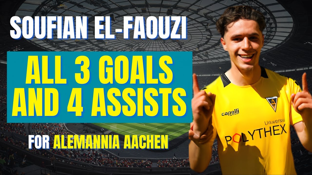 Soufian El-Faouzi - ALL GOALS AND ASSISTS FOR ALEMANNIA AACHEN | Skills & Highlights