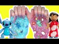 Lilo And Stitch Movie DIY Slime Making And Mixing Tutorial Crafts For Kids