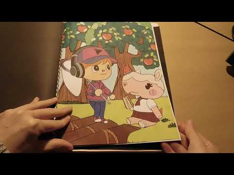 Présentation de livre de coloriages: Animal Crossing