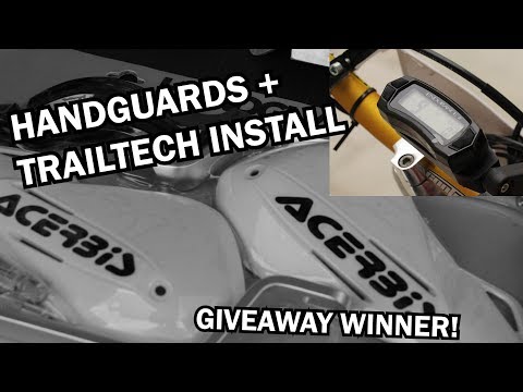 CR250 Supermoto Part 16: Handguards & Trailtech Endurance Install + (GIVEAWAY WINNER)