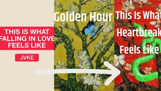 Cover art for This Is What Falling In Love Feels Like, Golden Hour, and This Is What Heartbreak Feels Like