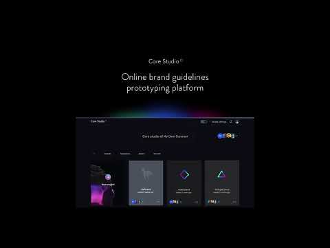 Core Studio° — Online brand guidelines prototyping platform