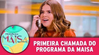 Exclusivo: primeiro teaser do Programa da Maisa