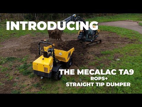 Mecalac TA9 ROPS+ Dumper | EN-474 Compliant | Available at Rygor Plant