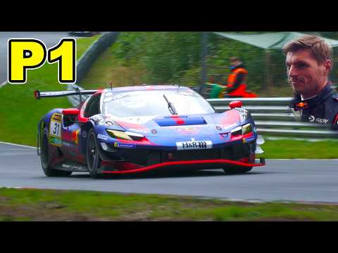 MAX VERSTAPPEN WINS at the NÜRBURGRING in a FERRARI! Race Highlights, Crashes & Action NLS 9