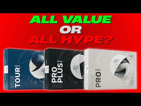Are VICE Pro Plus, Pro AND Tour VS Titleist Pro V1! 