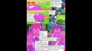 Pokeball turn ash into girl 😍😍 #pokemon #shorts #comics
