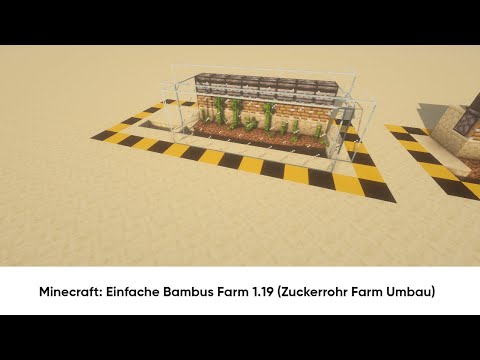 Minecraft: Einfache Bambus Farm 1.19 (Zuckerrohr Farm Umbau)