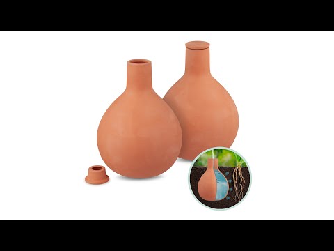 Ollas d'arrosage1,5 l, Set de 2 Marron - Céramique - 15 x 20 x 15 cm