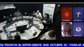 Download the video "EL SÚPER DEBATE  2025  OCTUBRE  20 :  TODELAR  9.10 AM EN VIVO :25 AÑOS DE TRIUNFOS :"