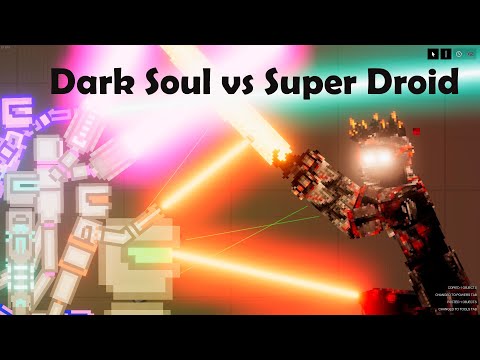 Dark Soul Boss vs Super Droid │ PEOPLE PLAYGROUND
