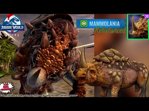 MAMMOLANIA!! First Look! All New 2.20 Rebalanced Unique! ❄ Jurassic World Alive
