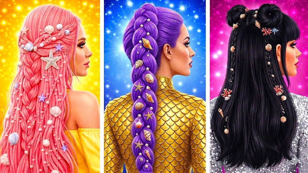 GOOD Mermaid vs BAD Mermaid ✨ Stunning Mermaid Makeover