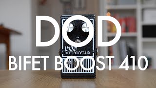Video thumbnail for DOD Bifet Boost 410 demo with single coils by Living Room GD
