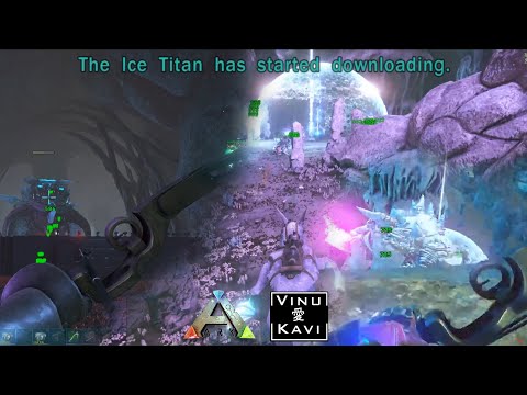 ARK || Defending our base against ICE TITAN || ARK ABERRATION