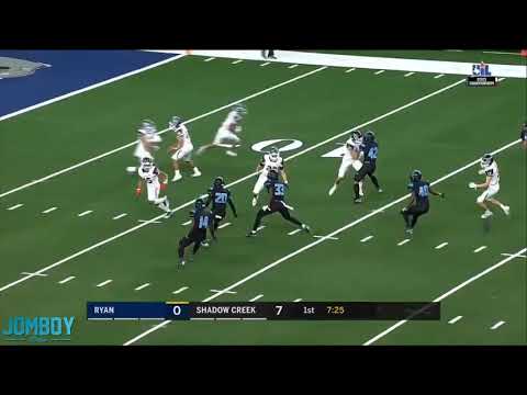 Denton Ryan High School pulls off trick play on the kick return for the touchdown, a breakdown