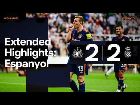 HIGHLIGHTS | Newcastle United 2-2 RCD Espanyol | Aaron Ramsdale Penalty Save!