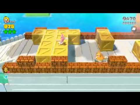 Super Mario 3D World 1-1 Speedrun (41 Seconds w/ Peach) [Personal Best]