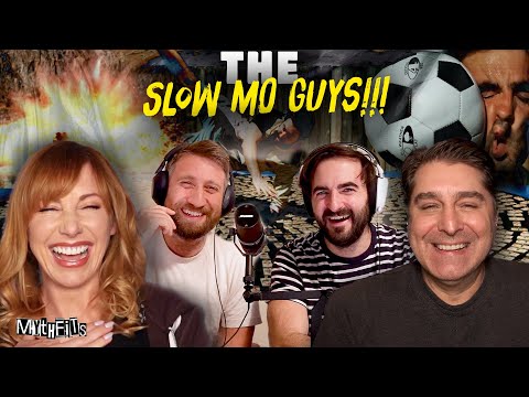 The Slow Mo Guys React to MythBuster's BEST High-Speed Clips