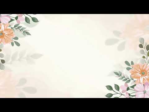 4K Wedding Floral Invitation Background Video | Stocklate #backgroundvideo