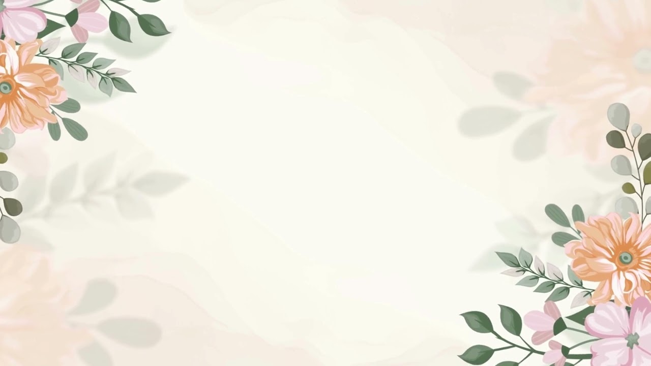 4K Wedding Floral Invitation Background Video | Stocklate #backgroundvideo