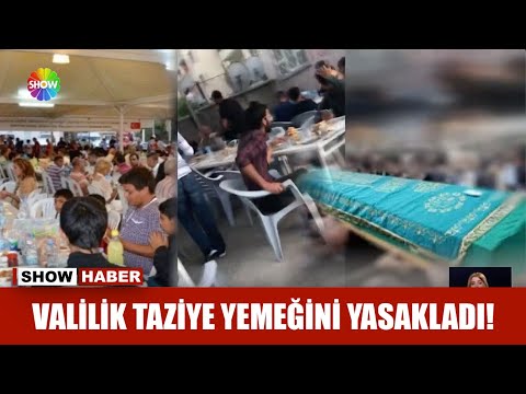 Valilik taziye yemeğini yasakladı!