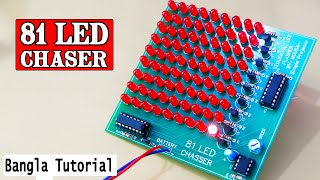 Download lagu 81 LED Chaser Using Dual CD4017 IC with NE555 Timer IC | JLCPCB mp3