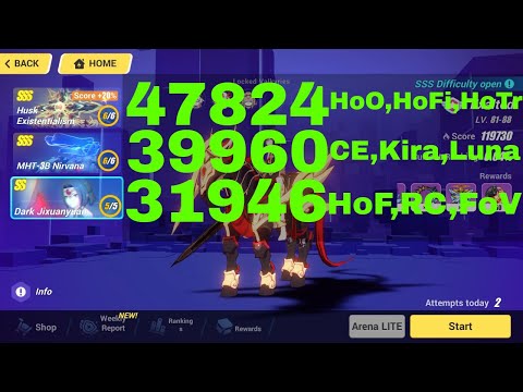 Honkai Impact 3 Exalted MA Top 100 - SSS Existentialism, SSS MHT-3B Nirvana, DXY [119730](2/29/2024)