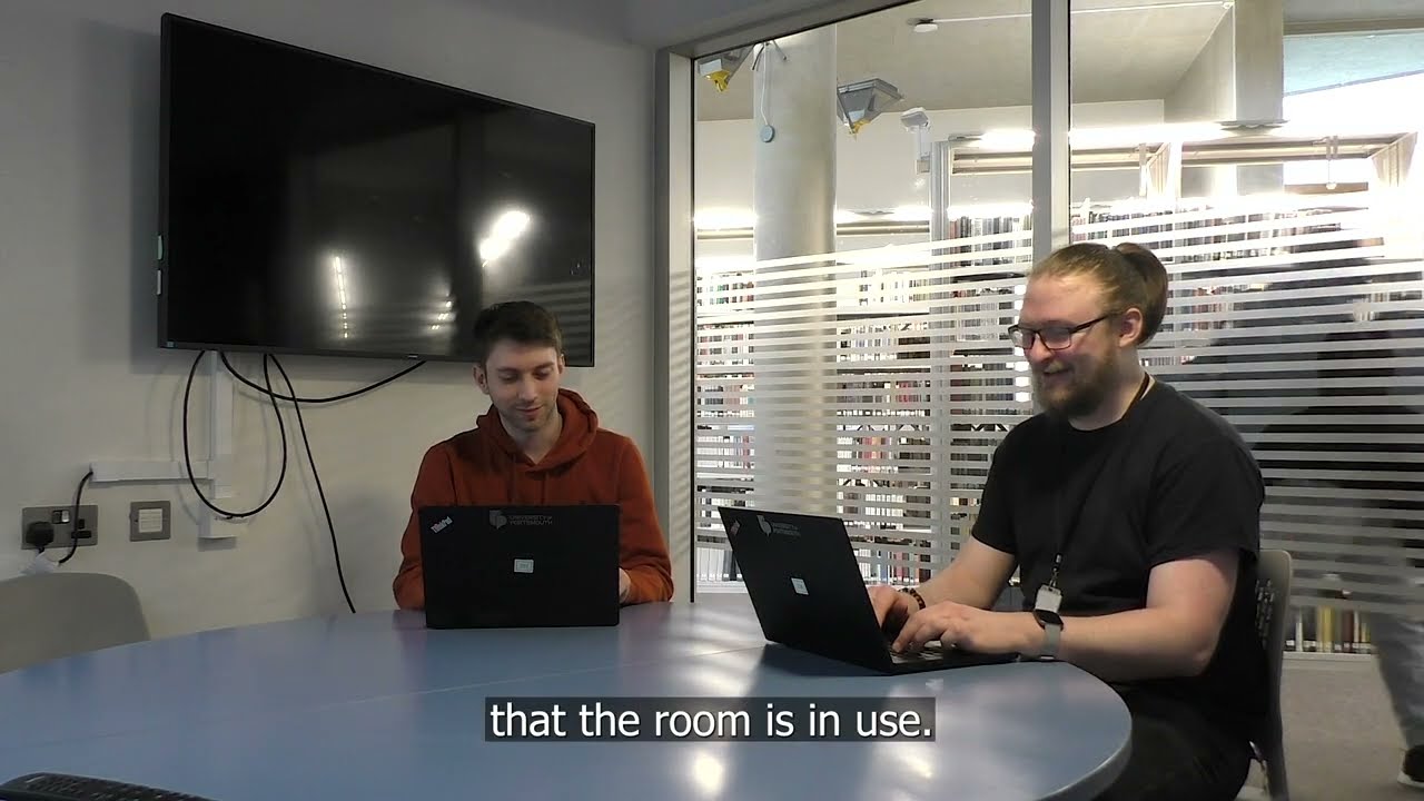 Group study rooms in the Library