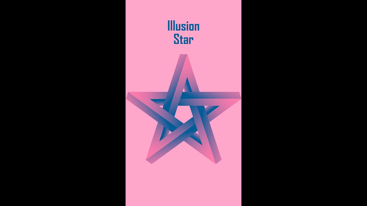 How To Make Illusion Star In Illustrator | Geometric Design
