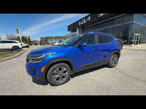 2024 Kia Seltos in Blue for sale at Clarington Kia in Bowmanville, ON