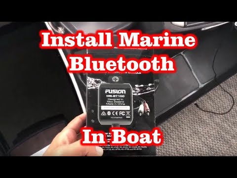 Install Marine Bluetooth Audio Module Fusion MS-BT100 in Monterey Boat