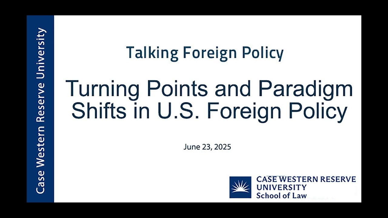 Turning Points and Paradigm Shifts in U.S. Foreign Policy