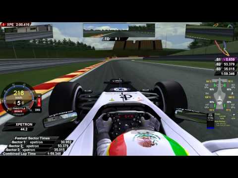 ||Test DRS and Kers|| rFactor mod RFT 2012 DEMO||